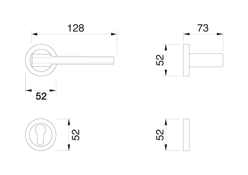 Manital Blade Handle Dimensional Sheet