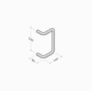Pba pull handle in Aluminum variant