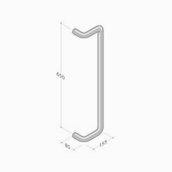 Pba pull handle in Aluminum variant