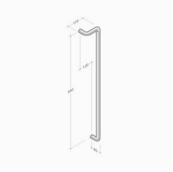 M18Z pba Handle Aluminum Right Left extruded