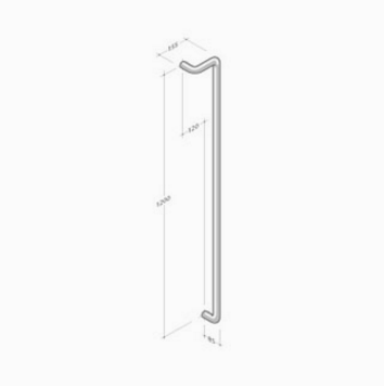 M18Z pba Handle Aluminum Right Left extruded