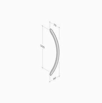 PVD-200-051 pba Handle in Steel (PVD)