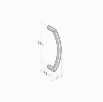Handle in stainless steel PVD