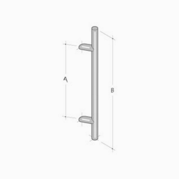 252/I pba Pull handle in AISI 316L stainless steel