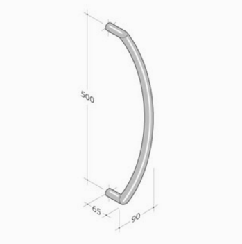 201 pba Pull Handle in Stainless Steel AISI 316L
