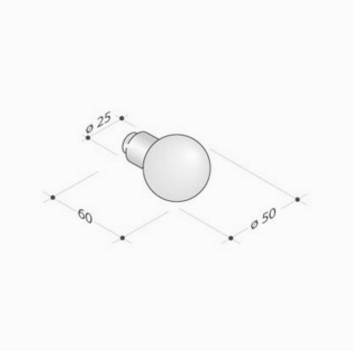 pba 2090 AISI 316L Stainless Steel Knob