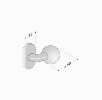 pba 2090 AISI 316L Stainless Steel Knob