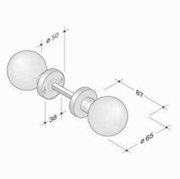 pba 2090 AISI 316L Stainless Steel Knob