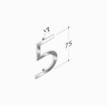 Segnaletica Numeri e Lettere pba in Acciaio Inox AISI 316L