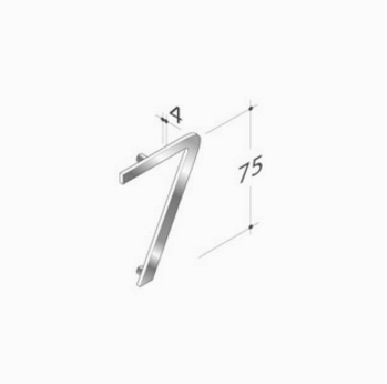 Segnaletica Numeri e Lettere pba in Acciaio Inox AISI 316L