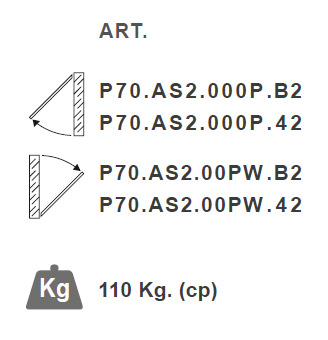 Opening Limiter Arm for Windows pba P70-AS2