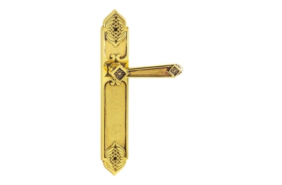 1020/1010 Coral Class Door Handle on Plate Frosio Bortolo of Goldsmith's Arab Art