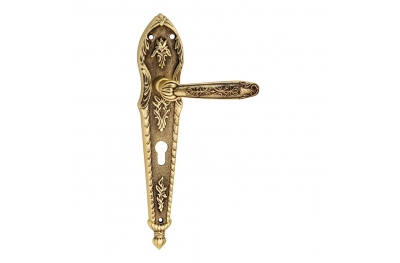 1040 Sapphire class Door Handle on Plate Frosio Bortolo Made in Italy Design