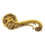1115-8 Jade Class Door Handle on Rose Frosio Bortolo With Sculptural Shape