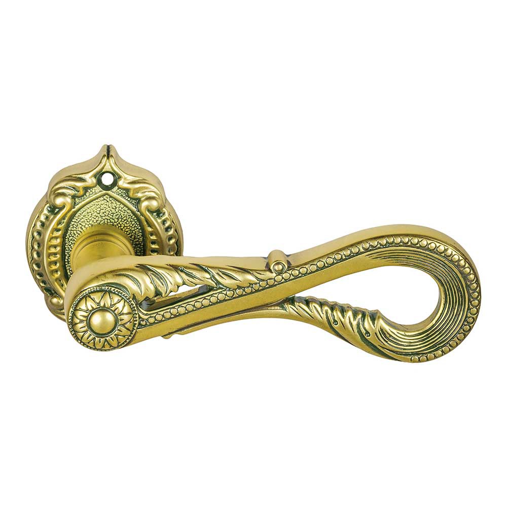 1125-6 Aquamarine Class Door Handle on Rose Frosio Bortolo With Exotic Shape
