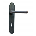 12 Galbusera Door Handle with Plate Artistic Wrought Iron