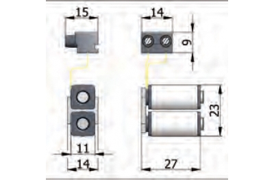 Coils Group Omec Art.034 - Component for Electric Locks