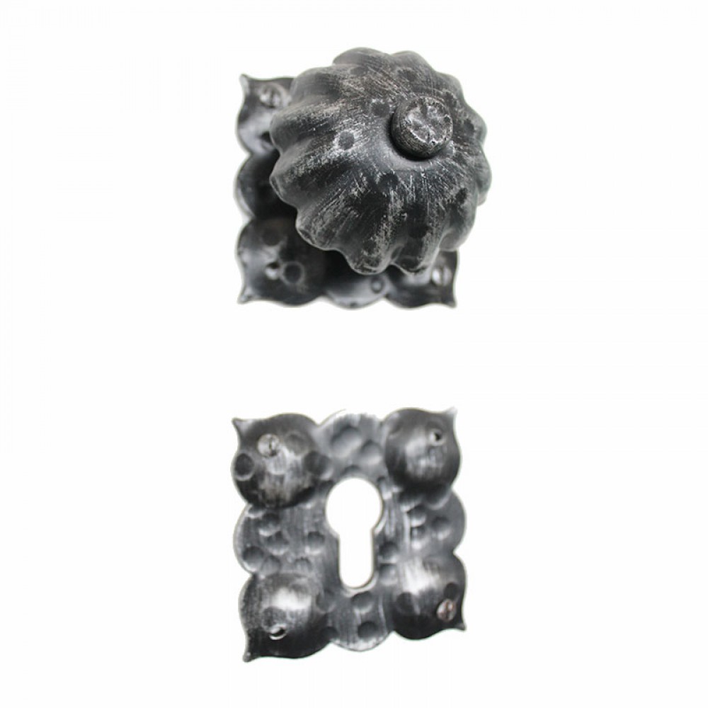 2009 Artigianal Wrought Iron Door Knob on Rose Lorenz Ferart