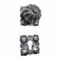 2009 Artigianal Wrought Iron Door Knob on Rose Lorenz Ferart