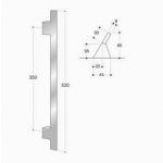 200.IT.001 pba Pull handle in stainless steel 316L