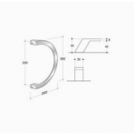 200.IT.081 pba Pull handle in stainless steel 316L