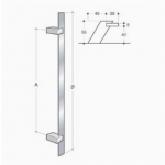 200.IT.091 pba Pull handle in stainless steel 316L