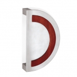 200.YOD.021 pba Pull Handle Wood and Stainless Steel AISI 316L