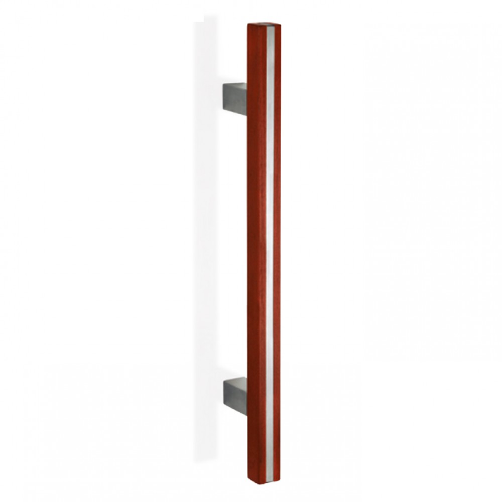200.YOD.211 pba Pull Handle Wood and Stainless Steel AISI 316L