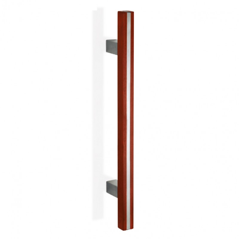200.YOD.211 pba Pull Handle Wood and Stainless Steel AISI 316L