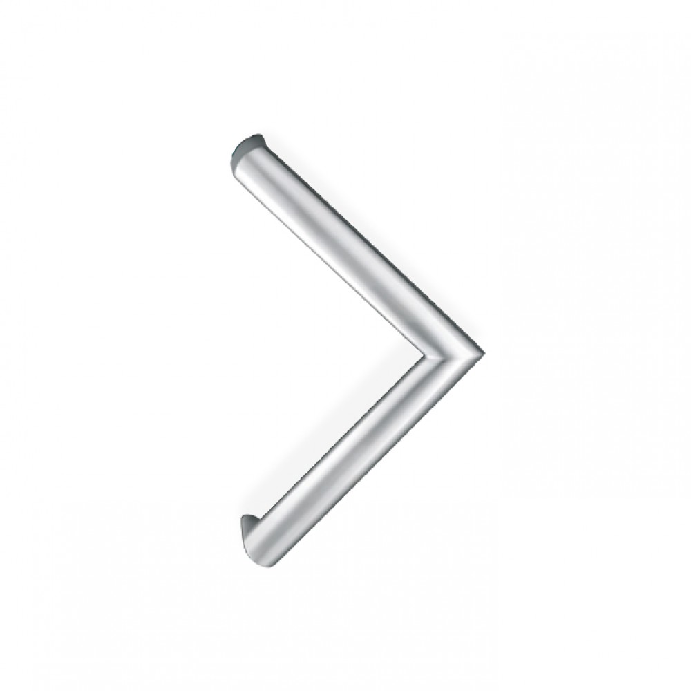 200E-021 pba Tubular Elliptical Pull Handles in Stainless Steel AISI 316L