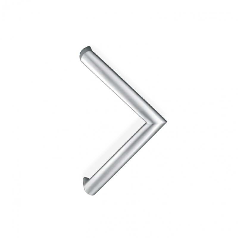 200E-021 pba Tubular Elliptical Pull Handles in Stainless Steel AISI 316L