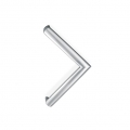 200E-021 pba Elliptical Tubular Pull Handle AISI 316 L Stainless Steel