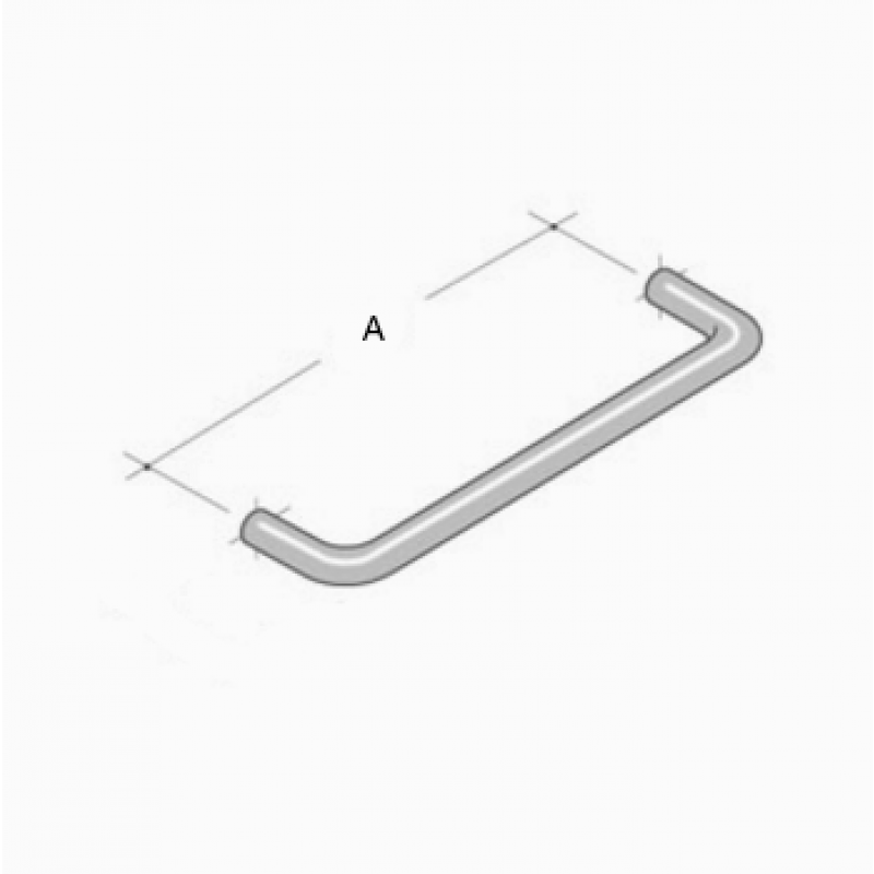 206 pba Pull Handle in Stainless Steel AISI 316L