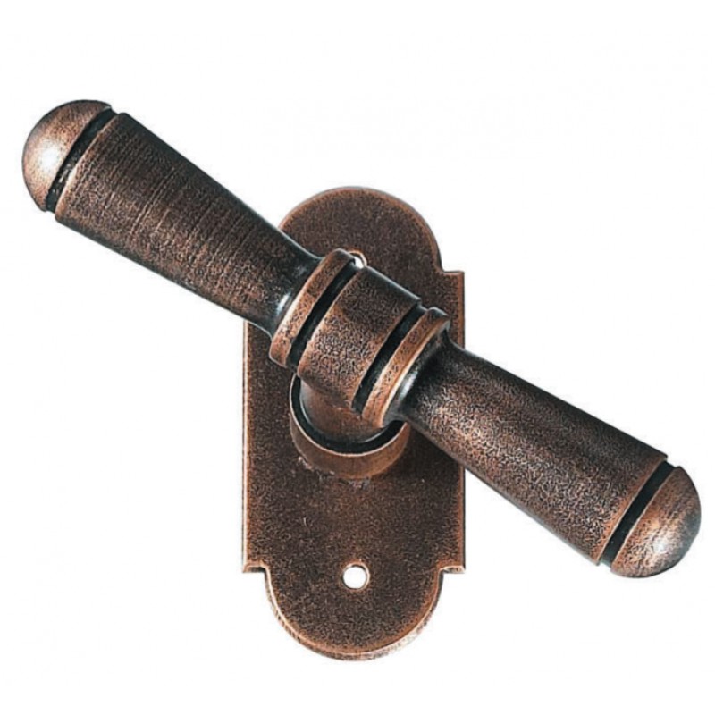 2095 Bern Galbusera Window Handle with Rosette Wrought Iron