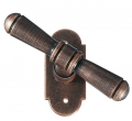 2095 Bern Galbusera Window Handle with Rosette Wrought Iron