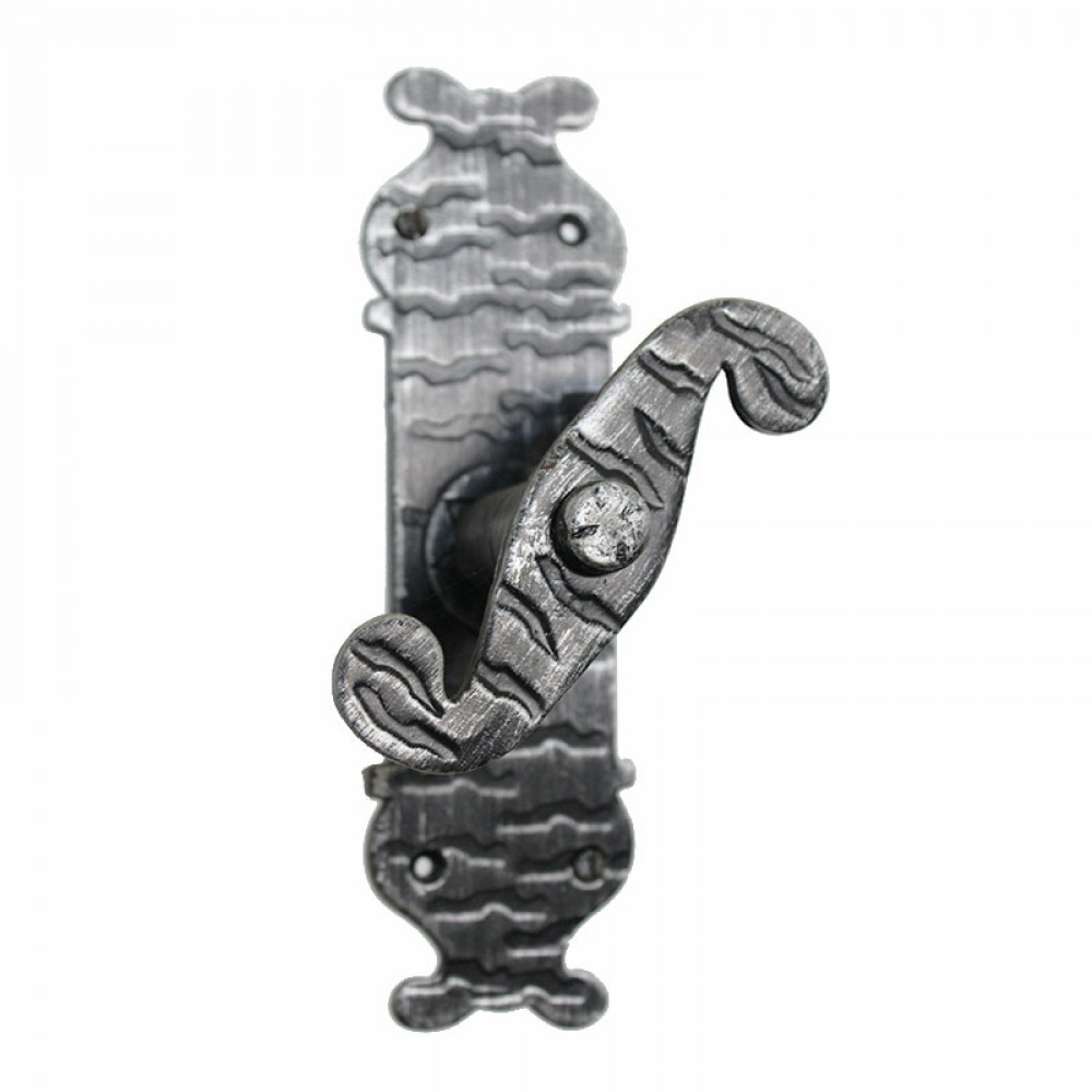 2106 Decorative Wrought Iron Window Handle with Plate Lorenz Ferart
