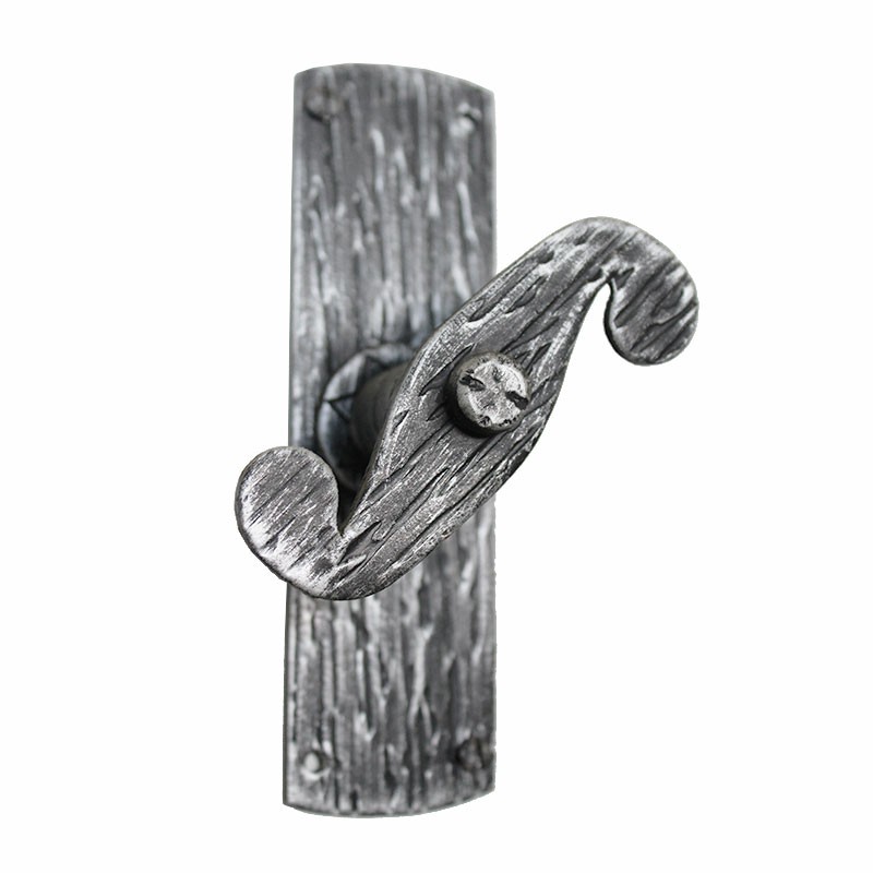 2107 Streaked Wrought Iron Window Handle with Plate Lorenz Ferart