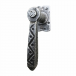 2124 Artisan Wrought Iron Window Handle DK Dry Keep Lorenz Ferart