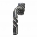 2126 Spiral Wrought Iron Window Handle DK Dry Keep Lorenz Ferart