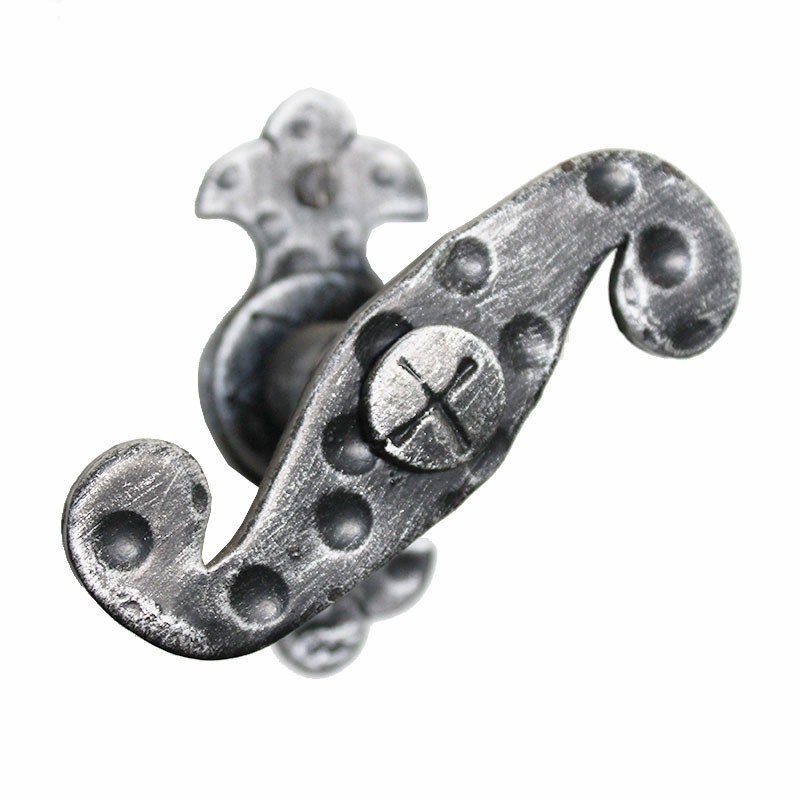 2134 Single Arm Wrought Iron Window Handle with Plate Lorenz Ferart