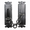 2158 Wrought Iron Handmade Security Chain for Doors Lorenz Ferart
