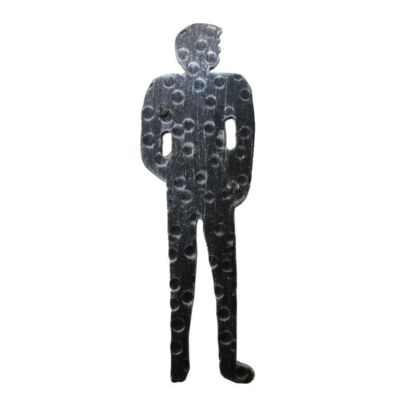 2206 Signal Man Shape Wrought Iron for WC Male Bathroom Lorenz Ferart