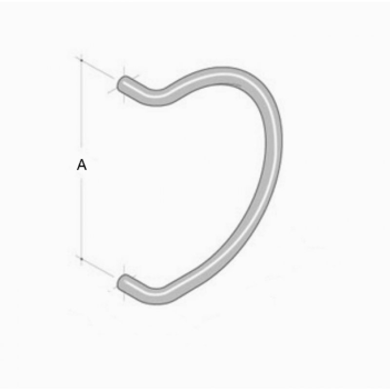 223 pba Pull Handle in Stainless Steel AISI 316L