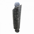 2255 Curved Wrought Iron Pull Handle for Doors Lorenz Ferart