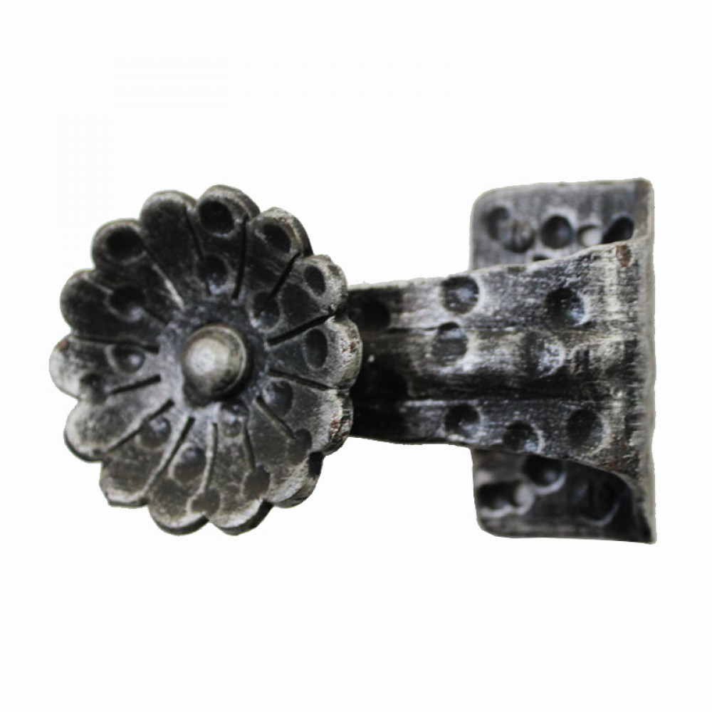 2262 Flower Wrought Iron Knob for Doors Lorenz Ferart