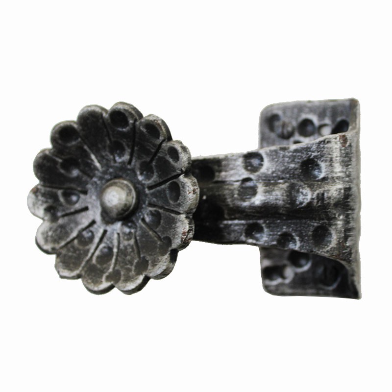 2262 Flower Wrought Iron Knob for Doors Lorenz Ferart