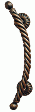 Artistic Wrought Iron Pull Handle Galbusera 2320 Made in Italy