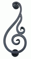 2326 Galbusera Pull Handle Wrought Iron