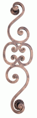 2327 Galbusera Wrought Iron Pull Handle Made in Italy