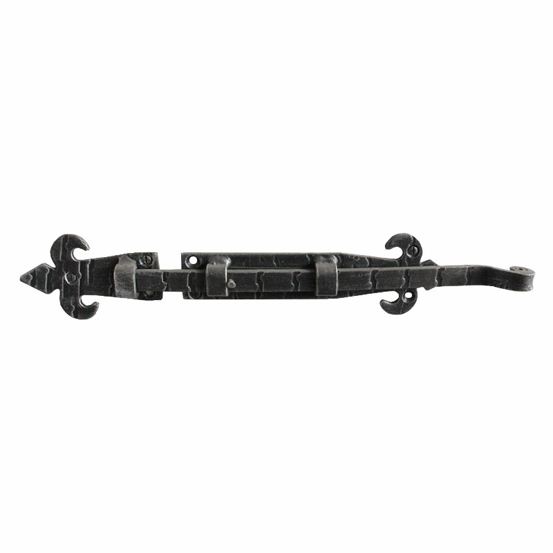 2508 Wrought Iron Horizontal Bolt Handmade for Doors Lorenz Ferart
